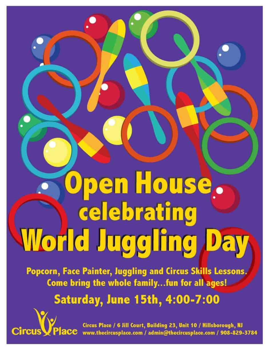 World Juggling Day Open House Circus Place, Hillsborough, NJ